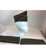 US WW2 Army Ordnance Wool Gaberdine Garrison Overseas Cap Hat Sz 6 3/4 - $942.26 MXN