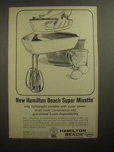 1963 Hamilton Beach Super Mixette Mixer Advertisement - £14.56 GBP