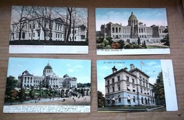 Harrisburg PA 1907 UDB Undivided Back 7 Postcards Capitol Post Office Library - £15.53 GBP