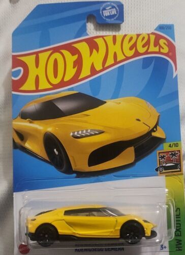 Hot Wheels Koenigsegg Gemera Yellow HW Exotics Series - $0.99