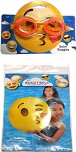 Swim Goggles &amp; Beach Ball - Includes Repair Kit - Swim Time Fun! - (2 Pack) - £11.86 GBP