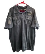 Harley Davidson 1/4 Button Shirt 2XL Mens w/Pockets Patches HDMC Beast F... - $892.64 MXN