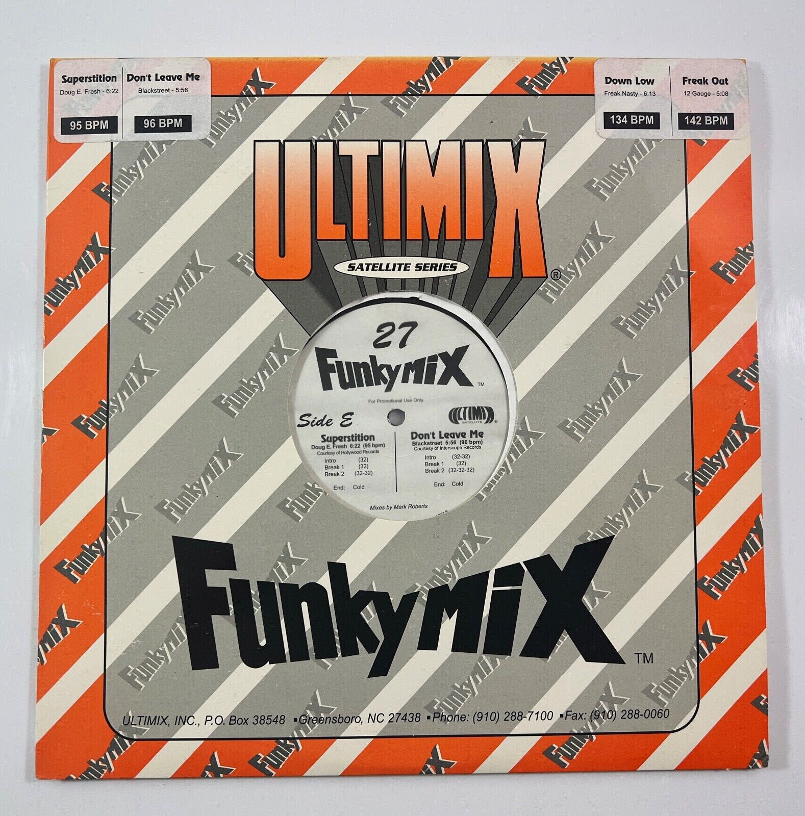 Funkymix 27 LP Blackstreet, Doug E Fresh, Gauge &amp; Freak Nasty - $9.89