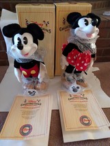 Mickey + Minnie Mouse Disney Collectible Classics Woodsculpt Series By Applause - £98.37 GBP