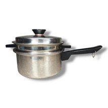 Duncan Hines 3 Qt Saucepan &amp; Double Boiler with Lid Stainless 3-Ply 18-8... - $25.95