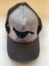 PrAna Black Gray Trucker Hat Clever Fox Snap Back - £7.81 GBP