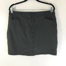 Eddie Bauer Womens Skort Skirt Shorts Pockets Stretch Black Size 10 - $14.49