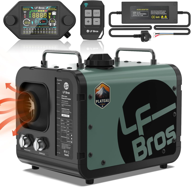  5KW All-In-1 Diesel Heater, 5L Air Diesel Parking Space Heater with Pla... - $597.48