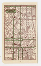 1951 Original Vintage Map Of Baltimore Maryland Downtown Business Center - £16.22 GBP