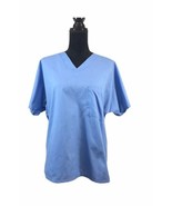 SB Scrubs Top Nursing Uniform Unisex Size SMALL Blue V-Neck - $12.89 CAD