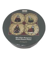 Pre Owned Sakura Cozy Cats Stonewear Set Of (4) Different Salad/Dessert ... - $24.00