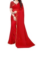 Saree Sari Indian Blouse Piece Maxi Women Dress Free Shipping Pure Chiff... - $447.54 MXN