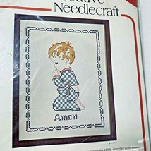 Bucilla Creative Needlecraft Cross Stitch Kit 3118 Childs Bedtime Pray Religious - $7.95