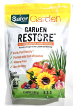 Safer Brand Garden Restore All Purpose Granular Garden Fertilizer 5-3-3 4lb - £27.88 GBP