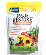 Safer Brand Garden Restore All Purpose Granular Garden Fertilizer 5-3-3 4lb - £27.93 GBP