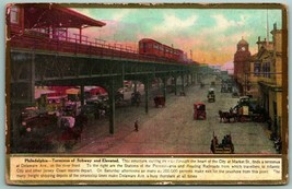 Terminus of Subway &amp; Elevated Philadelphia Pennsylvania PA UNP DB Postcard C14 - £2.29 GBP
