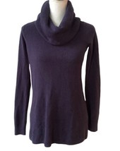 Hampshire Studio Pullover Turtleneck Tunic Sweater Purple Size S - £10.27 GBP