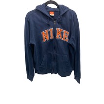 Nike Mens Size Large Jacket Blue Orange Spellout tag The Athletic Dept Vintage F - £31.64 GBP