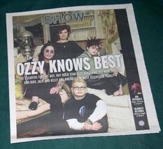 OZZY OSBOURNE SHOW NEWSPAPER SUPPLEMENT VINTAGE 2002 - $24.99