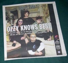 Ozzy Osbourne Show Newspaper Supplement Vintage 2002 - £19.66 GBP