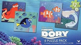 Disney Finding Dory - 4 Puzzle Pack - 12 Piece Jigsaw Puzzle Set of 4 Different - £7.88 GBP