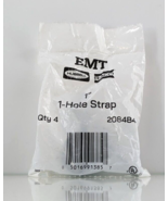 Hubbell-Raco 2084B4 Steel Push-On Strap EMT 1 in. Trade Size 1-Hole  (4-... - $11.55 CAD