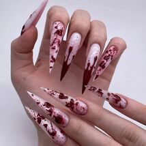 24 Pcs Halloween Stiletto Acrylic Press On Nails Full Cover Acrylic False - €2,46 EUR 24 Pcs Halloween Stiletto Acrylic Press On Nails Full Cover Acrylic False - €2,46 EUR