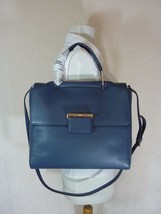 NWT FURLA Avio Scuro Blue Pebbled Leather Artesia Shoulder Bag $628 - £396.22 GBP