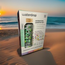 Waterdrop Hydration Starter Pack, 20 oz. Glass Bottle w/ 12 Vitamin Cubes Green - $750.39 MXN