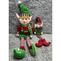 Shelf Sitter Christmas Elves Hobby Lobby Boys Stuffed Elf Set Of 2 Christmas New - £21.92 GBP