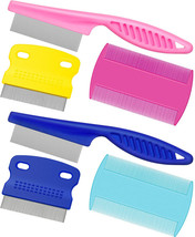 Boao 6 Pieces Pet Lice Combs Dog Grooming Flea Comb Cat Tear Stain Comb ... - $29.99