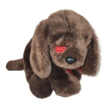 Vtg Kids of America Floppy Plush Brown Stuffed Animal Puppy Dog Kiss 1999 13&quot; - £9.45 GBP