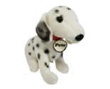 10" VINTAGE ANIMAL FAIR PETE DALMATIAN WHITE PUPPY DOG STUFFED PLUSH TOY... - $19.00