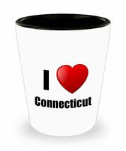 Connecticut Shot Glass I Love State Lover Pride Funny Gift Idea For Liquor Lover - £10.10 GBP
