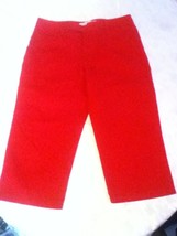 Ladies/women-Size 4-Tommy Hilfiger- Capri jeans-red - £8.59 GBP