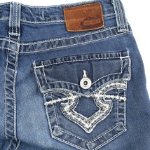 Big Star Hazel Curvy Fit Medium Wash Flap Pocket Straight Jeans Womens 2... - $29.61