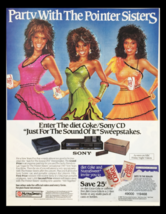 1987 The Diet Coke &amp; Sony CD Sweepstakes Circular Coupon Advertisement - $18.95