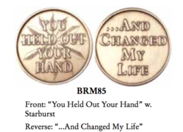 You Held Out Your Hand And Changed My Life Bronze Sobriety Medallion Chi... - $1.50