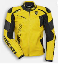 DUCAT CORSE MOTORBIKE LEATHER JACKET CE APPROVED  - $225.00