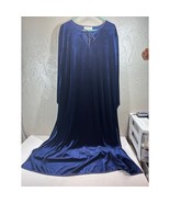 Oscar de la Renta Pink Label Women Nightgown Velveteen Velour Side Slits... - $820.07 MXN