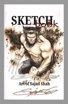 Sajad Shah Signed Art Sketch Book Batman Spiderman Nightwing Wolverine Superman - $34.64