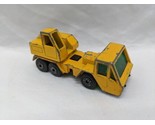 *INCOMPLETE* Vintage 1978 Matchbox Superfast Yellow Crane Truck Toy 2 3/4&quot; - $21.77