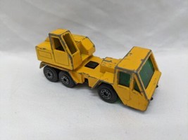 *INCOMPLETE* Vintage 1978 Matchbox Superfast Yellow Crane Truck Toy 2 3/4" - $21.77