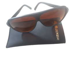 Vintage BluBlocker Sunglasses Oversize Amber Lenses 1990s+original case - £15.63 GBP