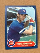 Terry Francona 1986 Fleer Update Baseball #U-43 Chicago Cubs - £3.12 GBP