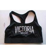 Victoria&#39;s Secret VS women&#39;s-M sport bra active top black racer-back NWO... - $21.78 CAD