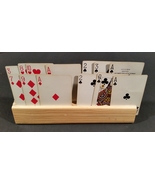 One Wooden Card Holder or Rack for Playing Cards - £3.13 GBP