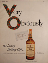 1948 Original Esquire Art Ads Seagrams VO Canadian Whiskey Mooresville Shirtings - £4.91 GBP