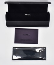 Lot of 4 Prada Glasses Hard Cases Black w/ Cloths &amp; Papers - £38.77 GBP