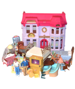 Vintage Fisher Price Loving Family Grand Manor Doll House &amp; 39 Figures F... - $3,712.33 MXN